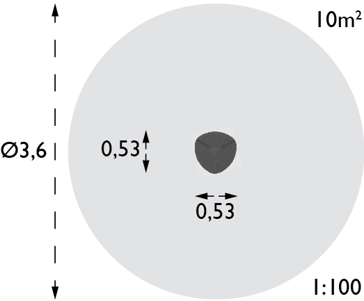 Plattformbeholder (0,25 cm høy)