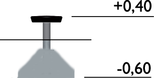 Alustan suppilo (0,40 cm korkea)