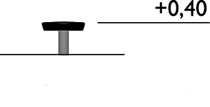 Trémie à plate-forme (0,40 cm de haut)