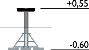 Alustan suppilo (0,55 cm korkea)