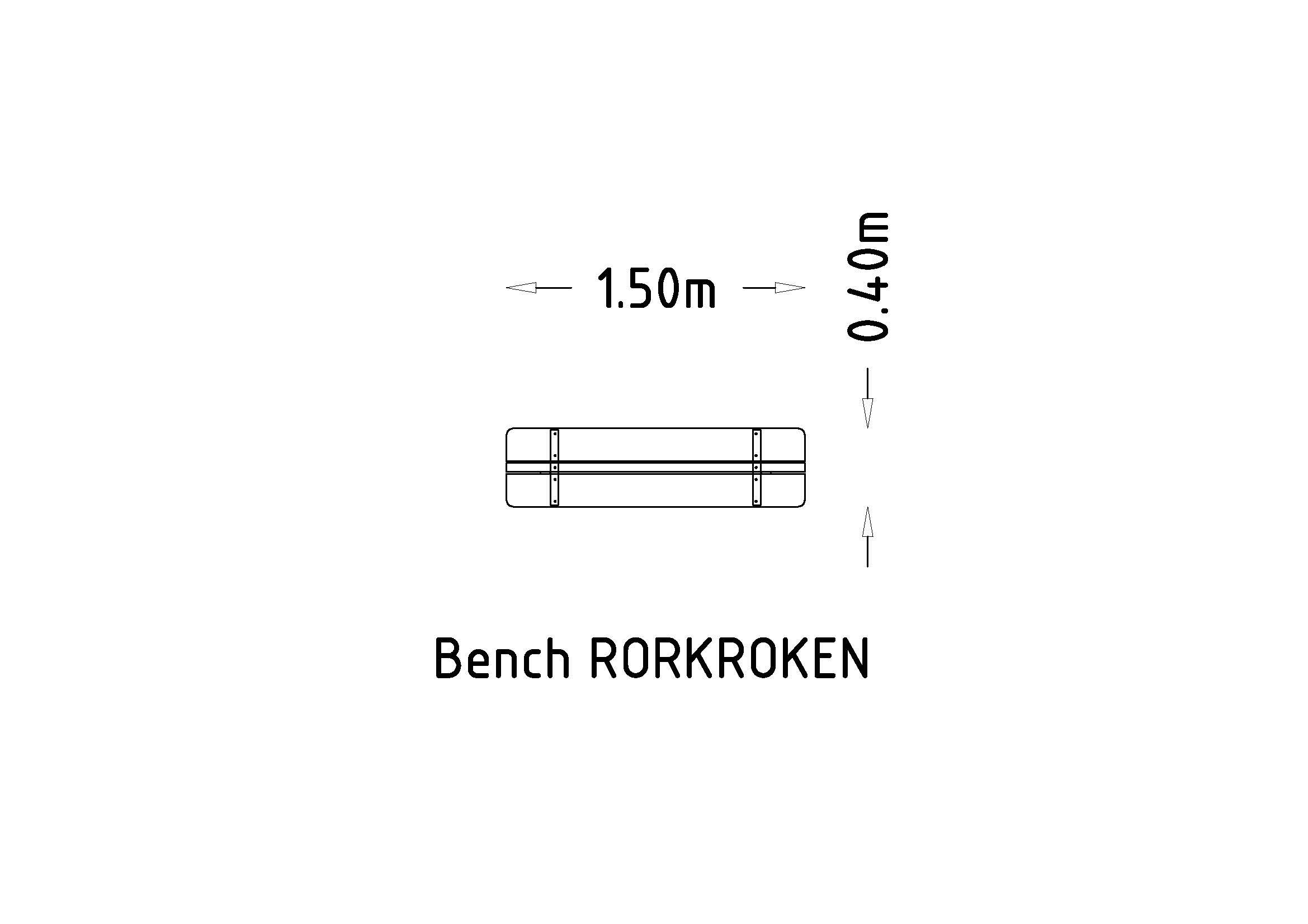 Ławka parkowa Rörkröken