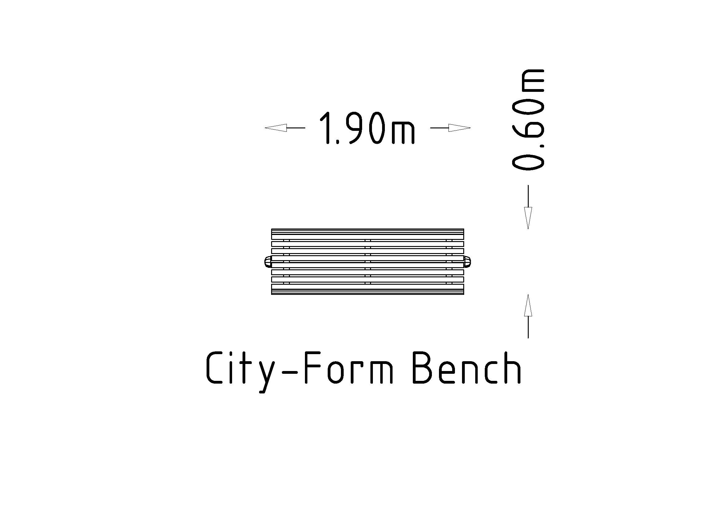 Formulario de la ciudad de Park Bench 