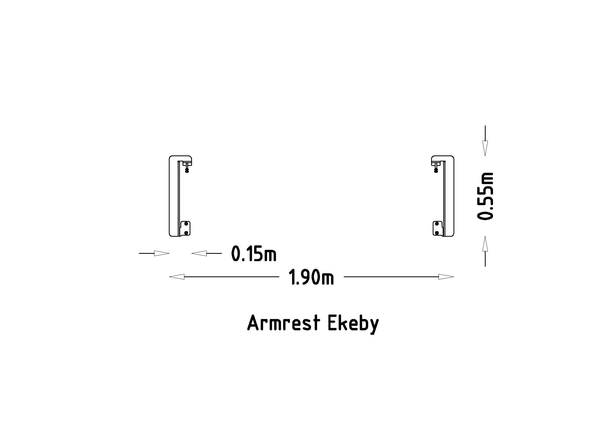 Armrest Ekeby