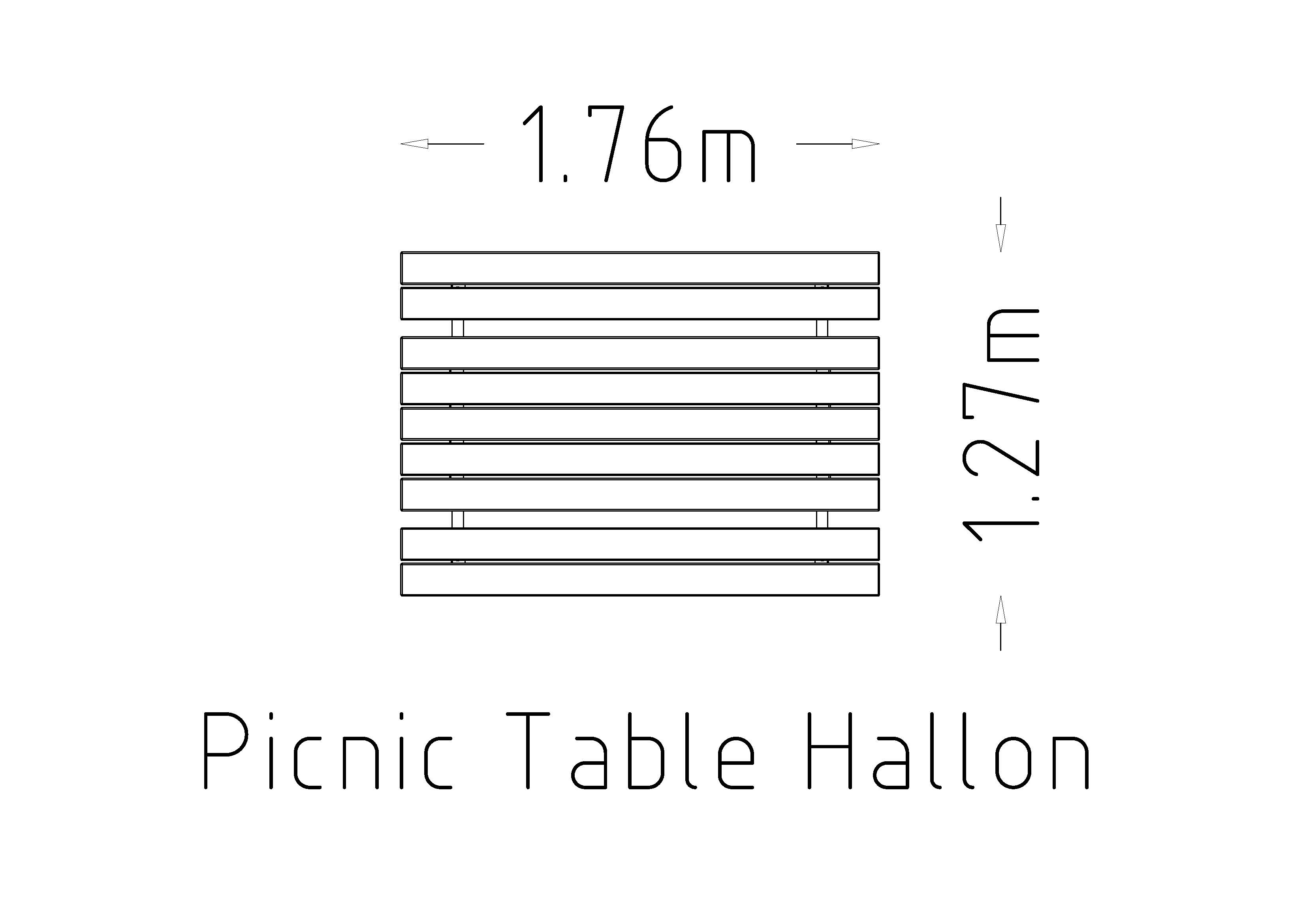 Picknick-Tisch Hallon