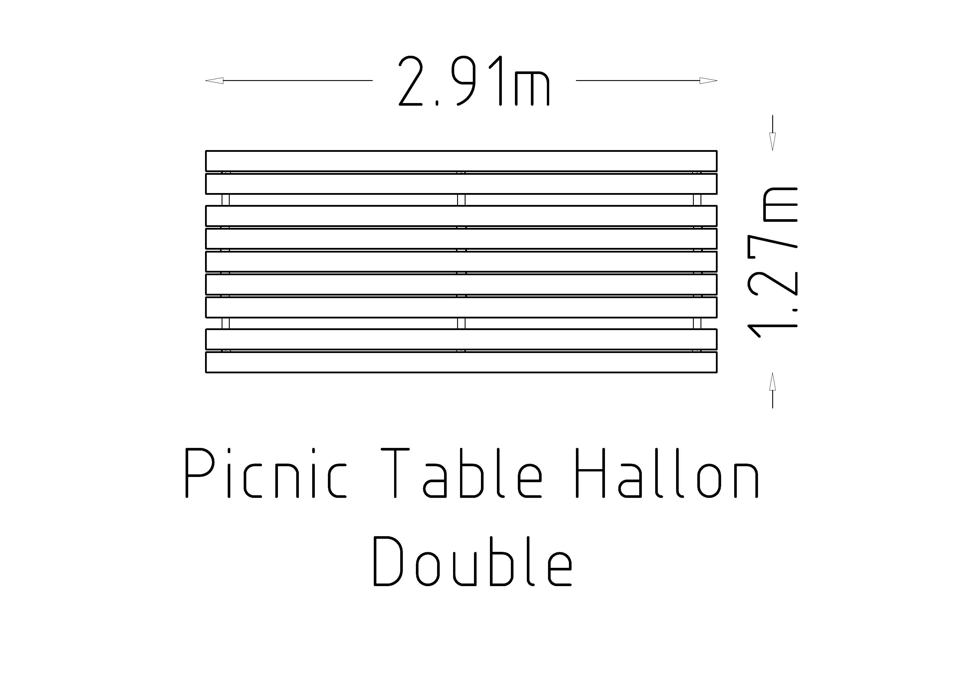 Picnic Table Hallon