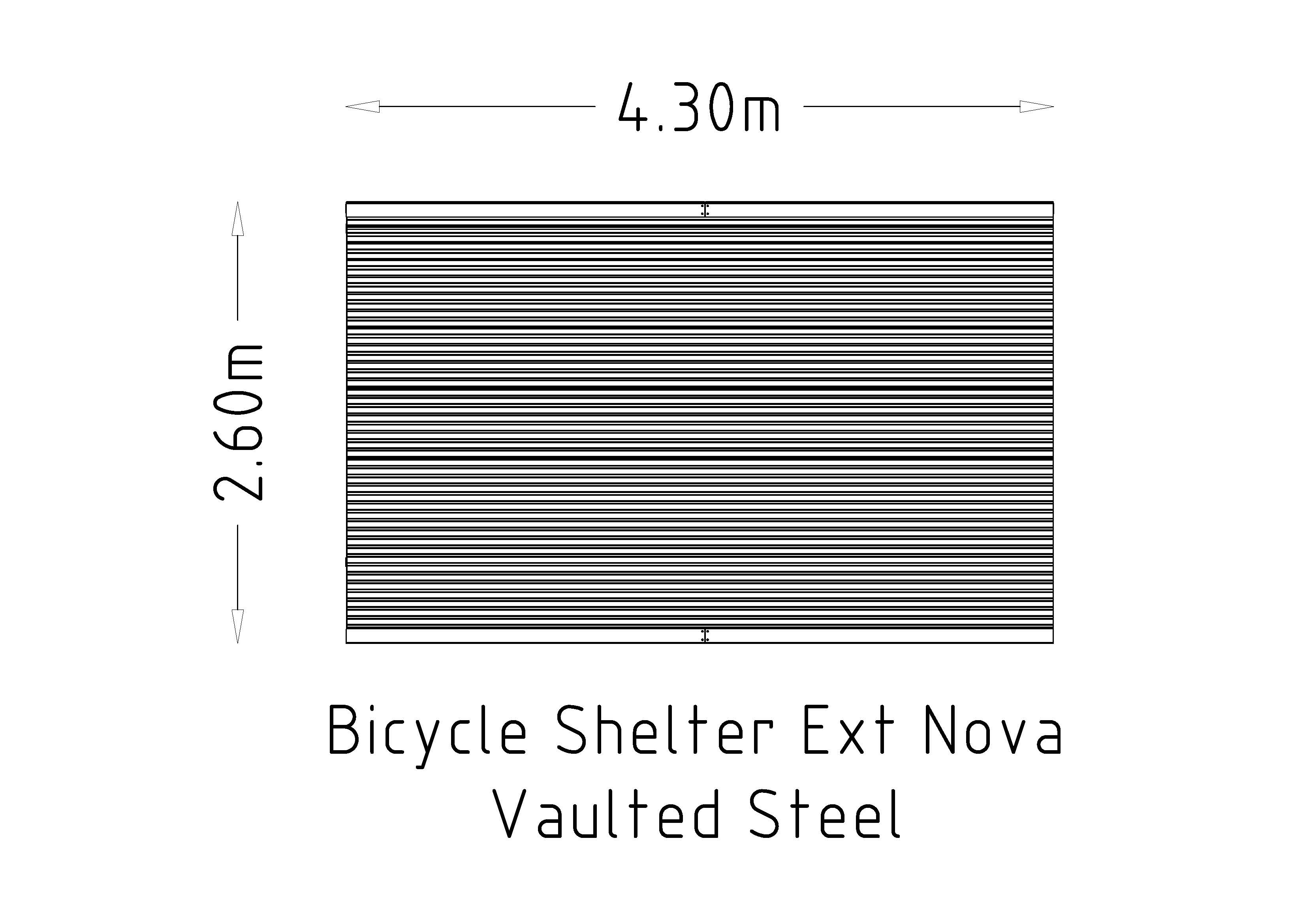 Bicycle Shelter Ext Nova