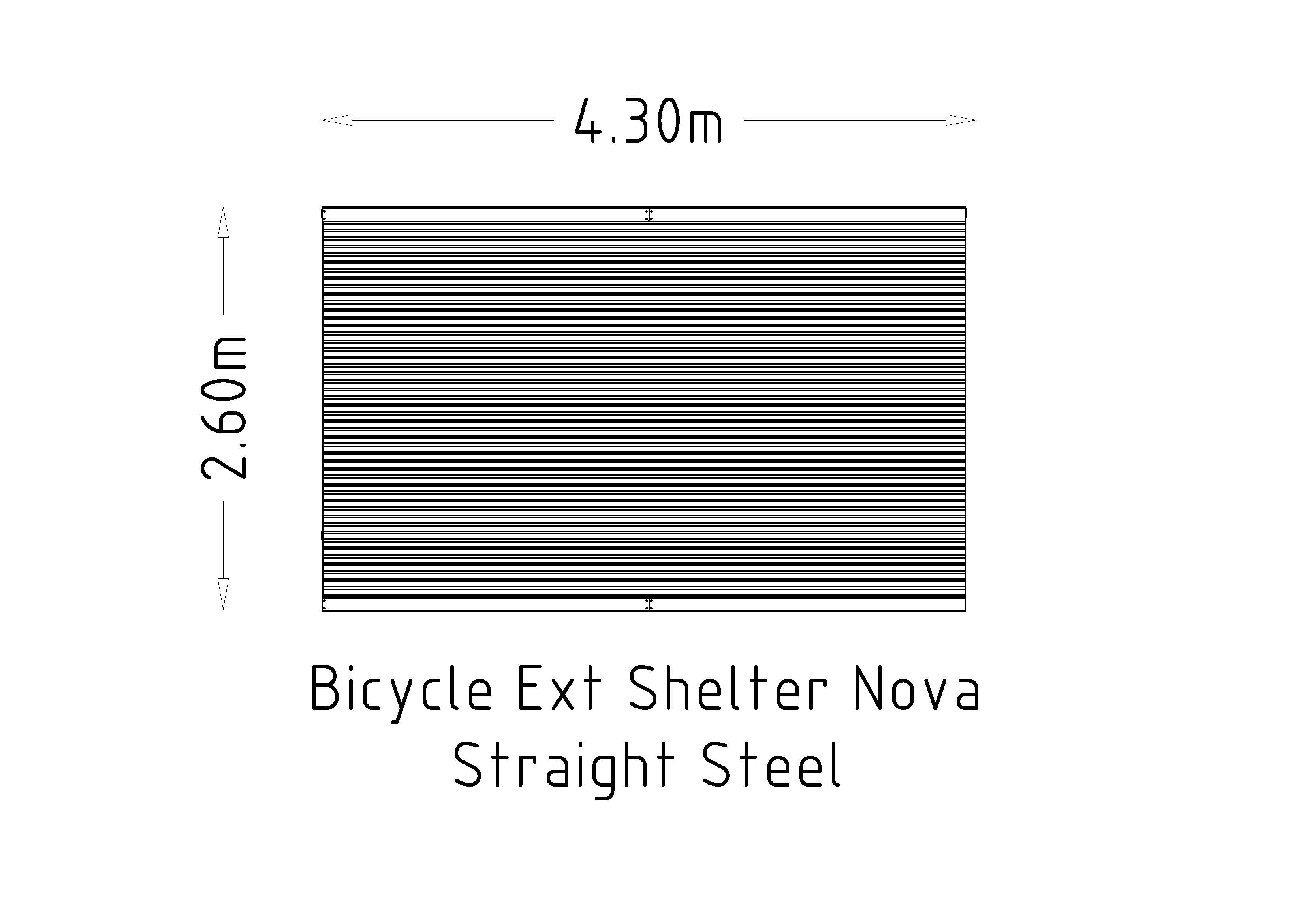 Bicycle Shelter Ext Nova