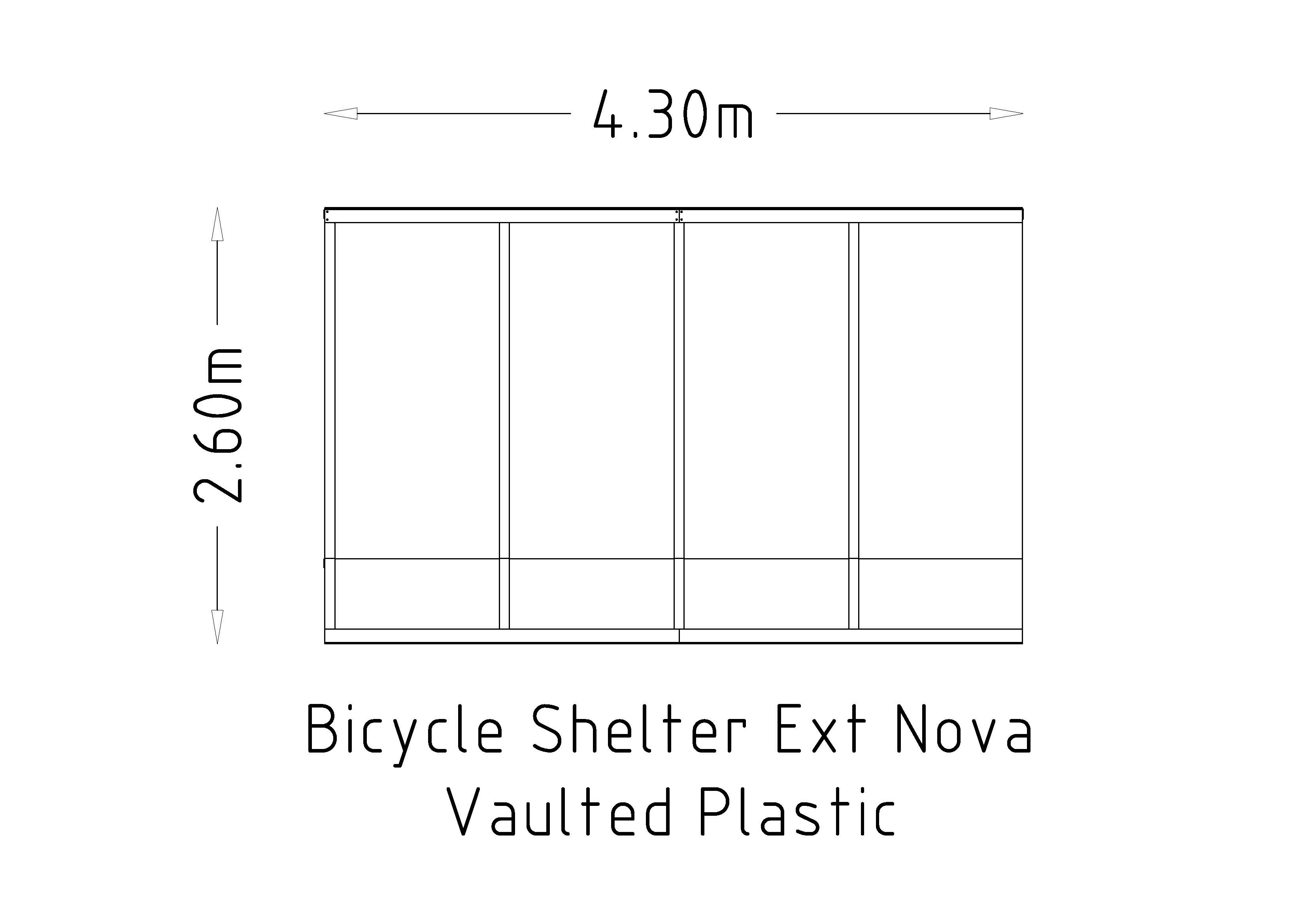 Bicycle Shelter Ext Nova