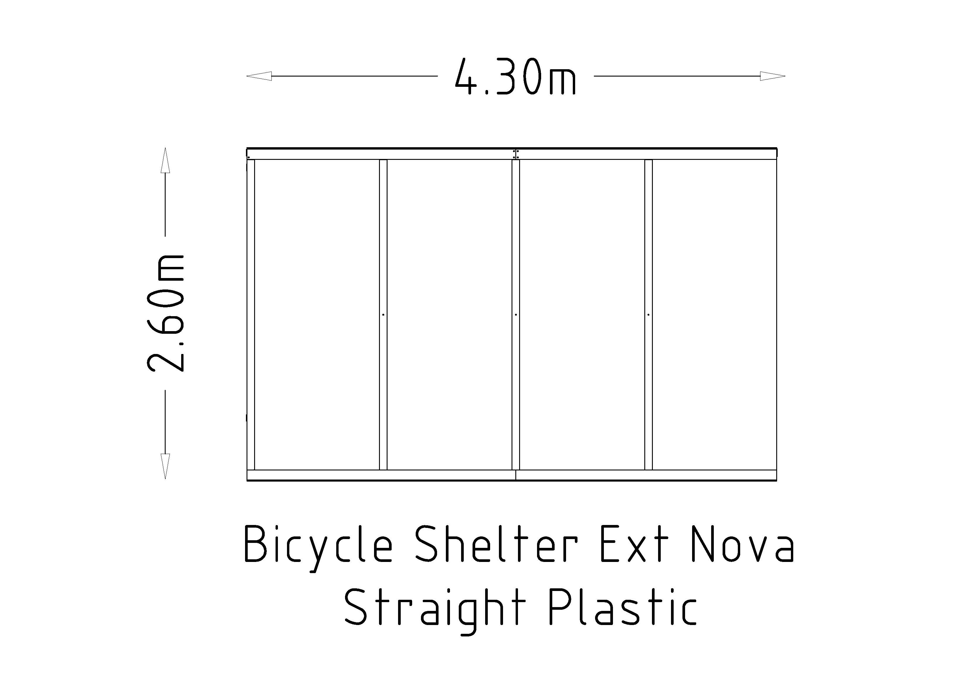 Bicycle Shelter Ext Nova