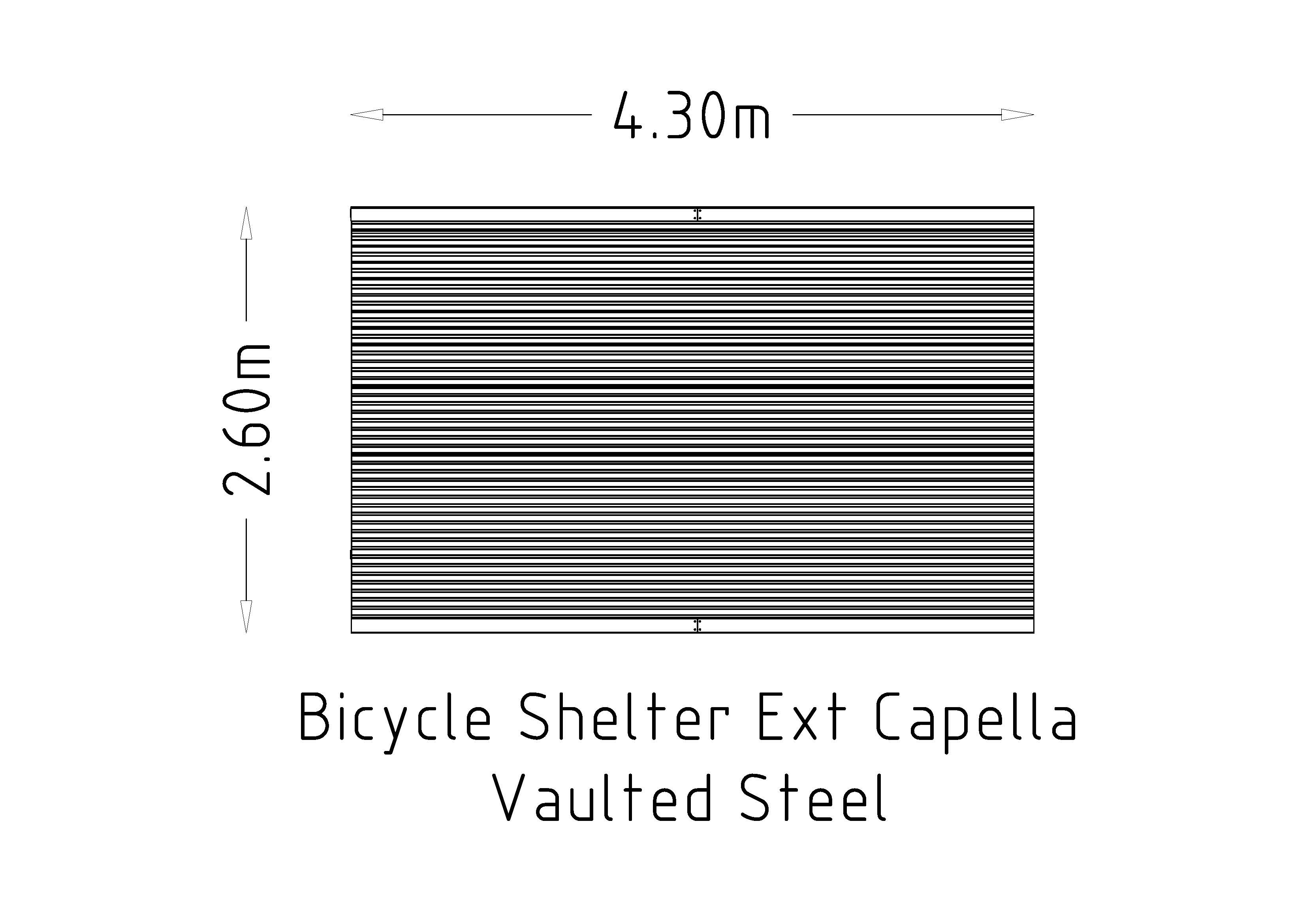 Bicycle Shelter Ext Capella