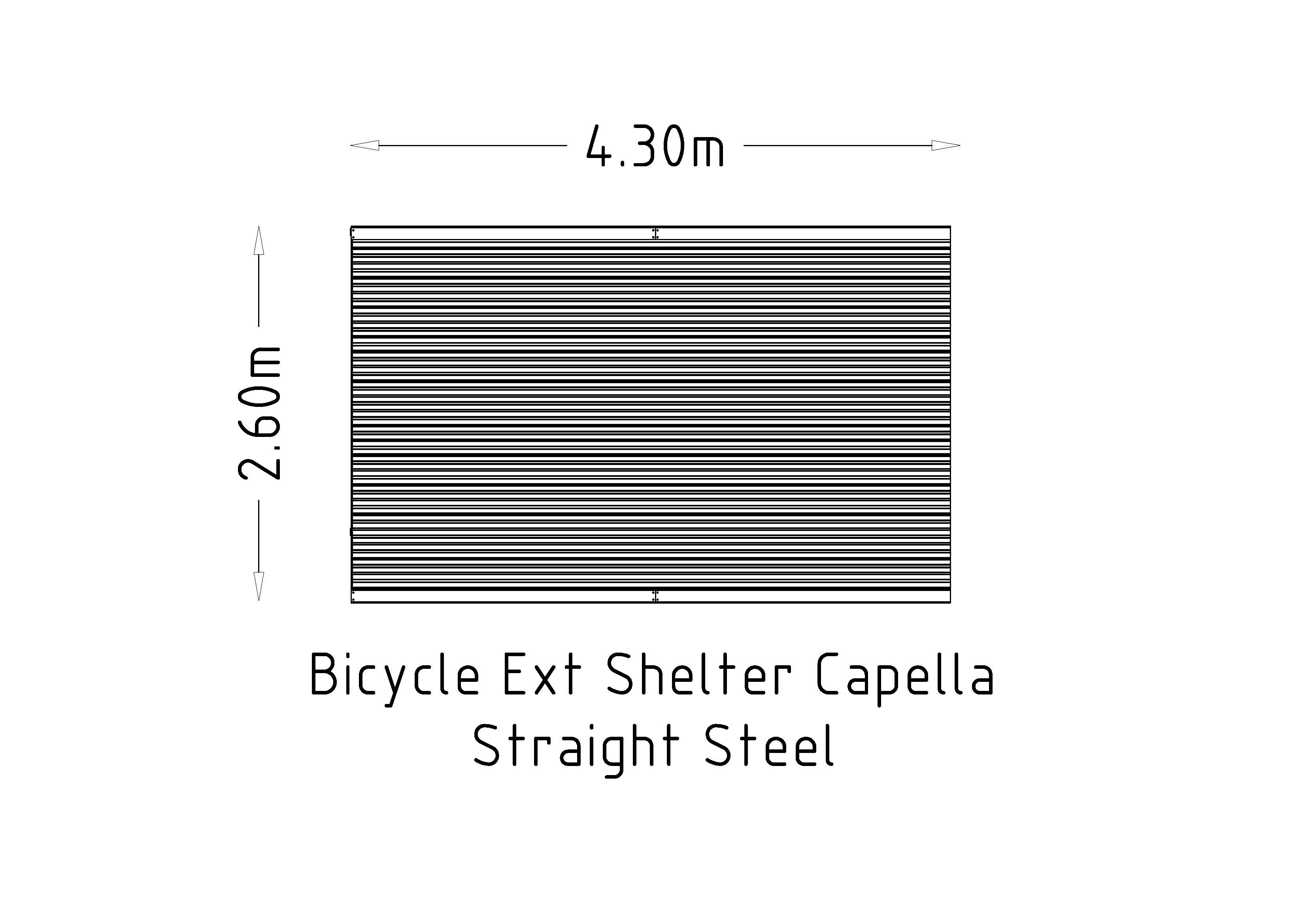 Abri pour bicyclettes Ext Capella