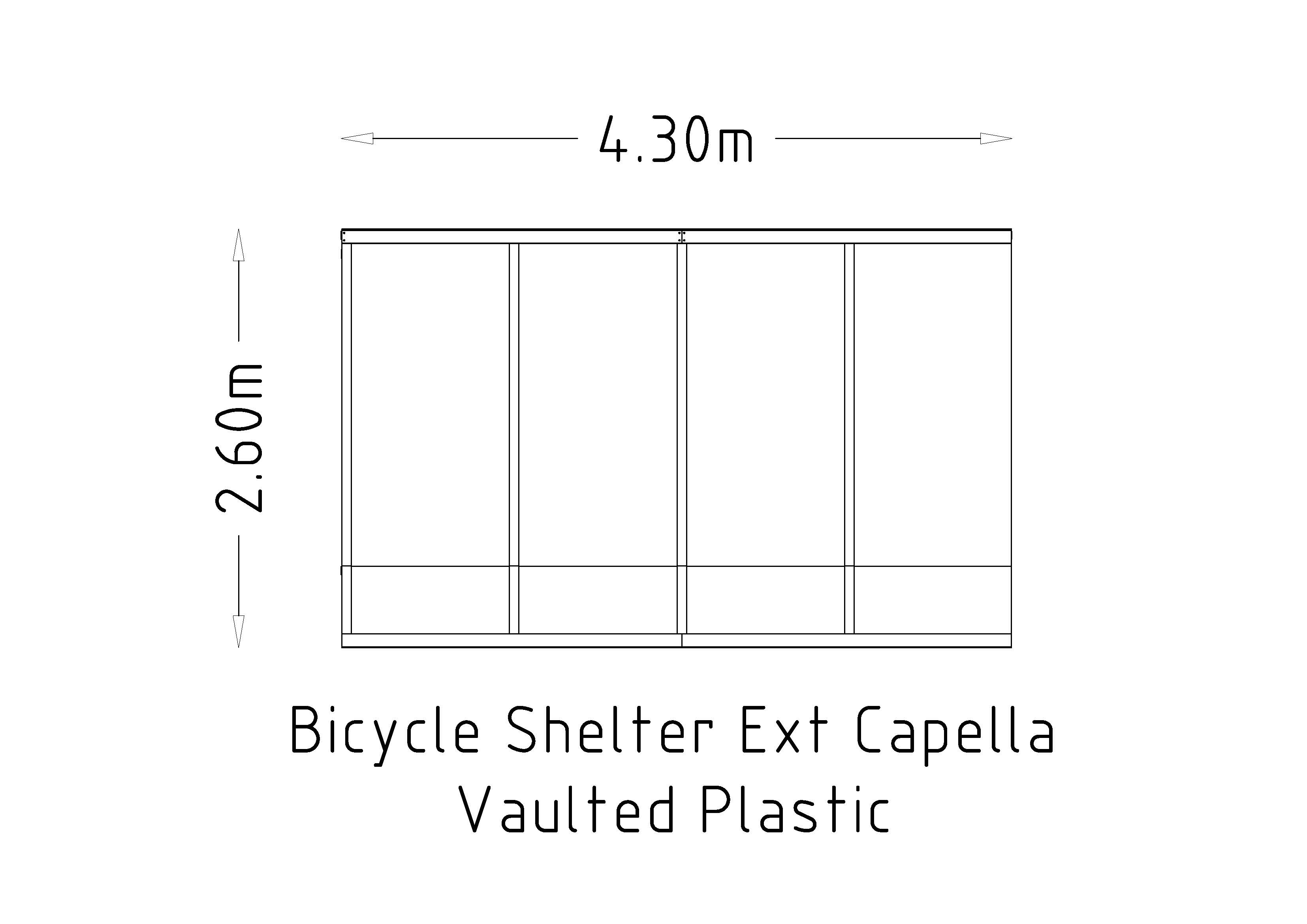 Bicycle Shelter Ext Capella