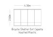 Bicycle Shelter Ext Capella