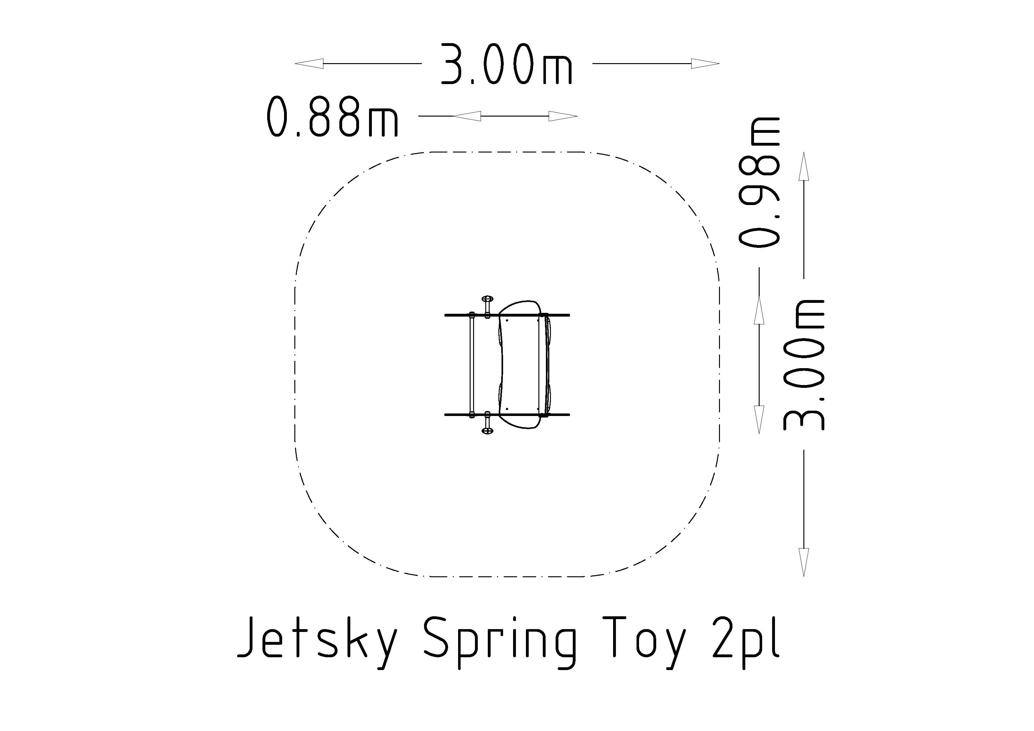 Pavasara rotaļlieta Jetsky