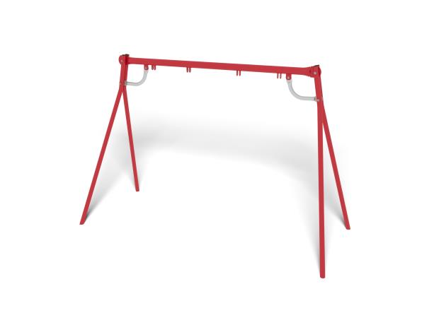 Red Steel Swing Frame