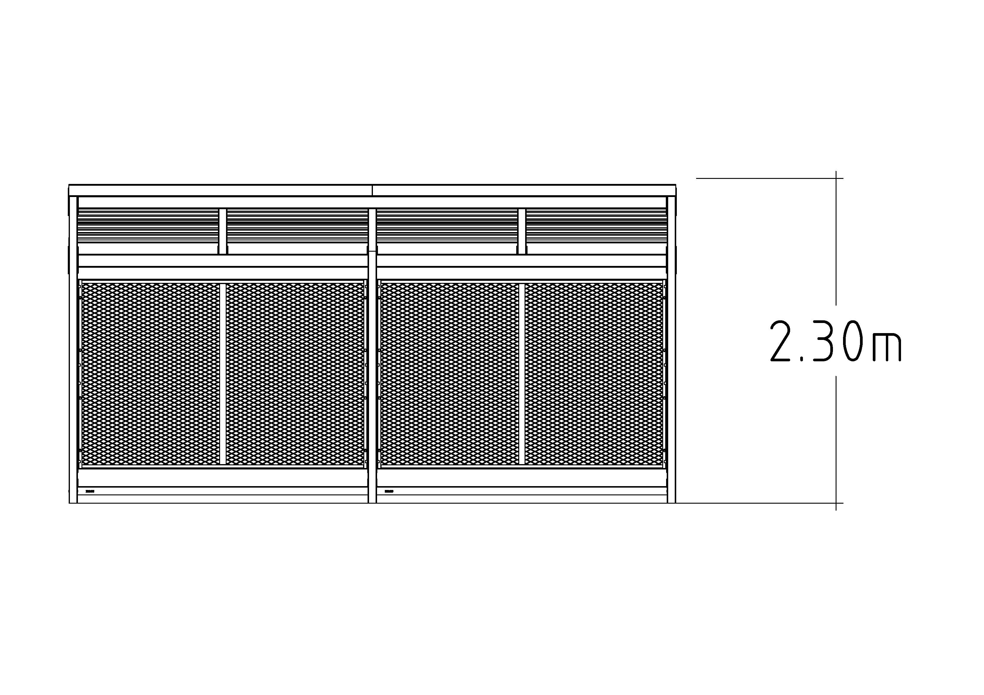 Gates for Straight Roof