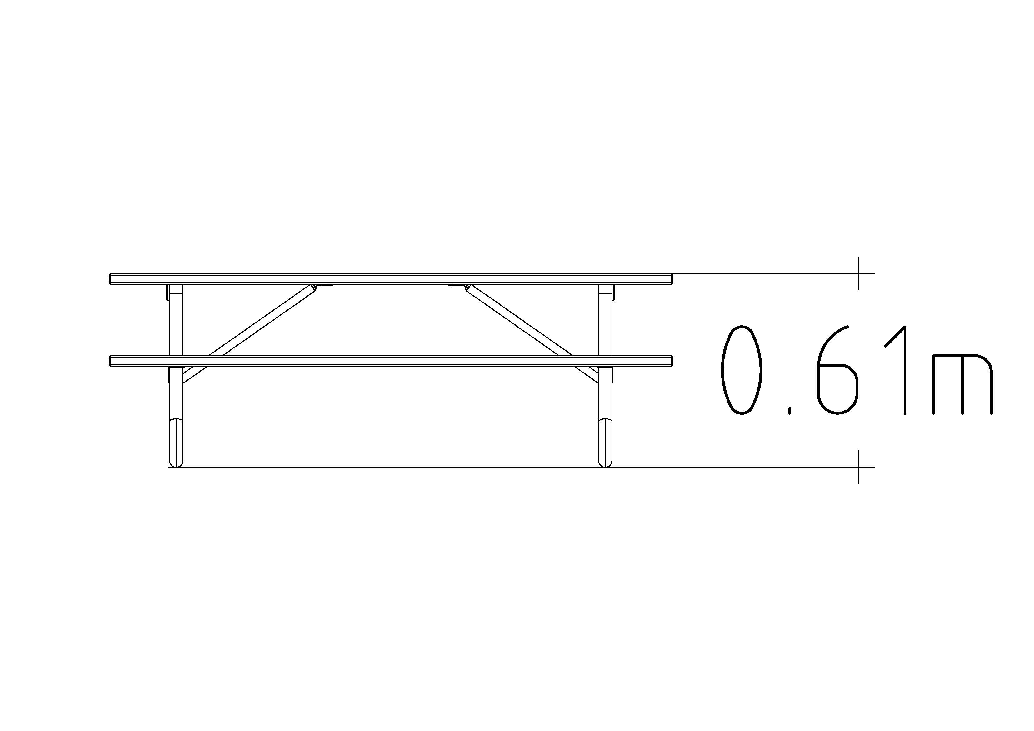 Mesa de picnic Hallon