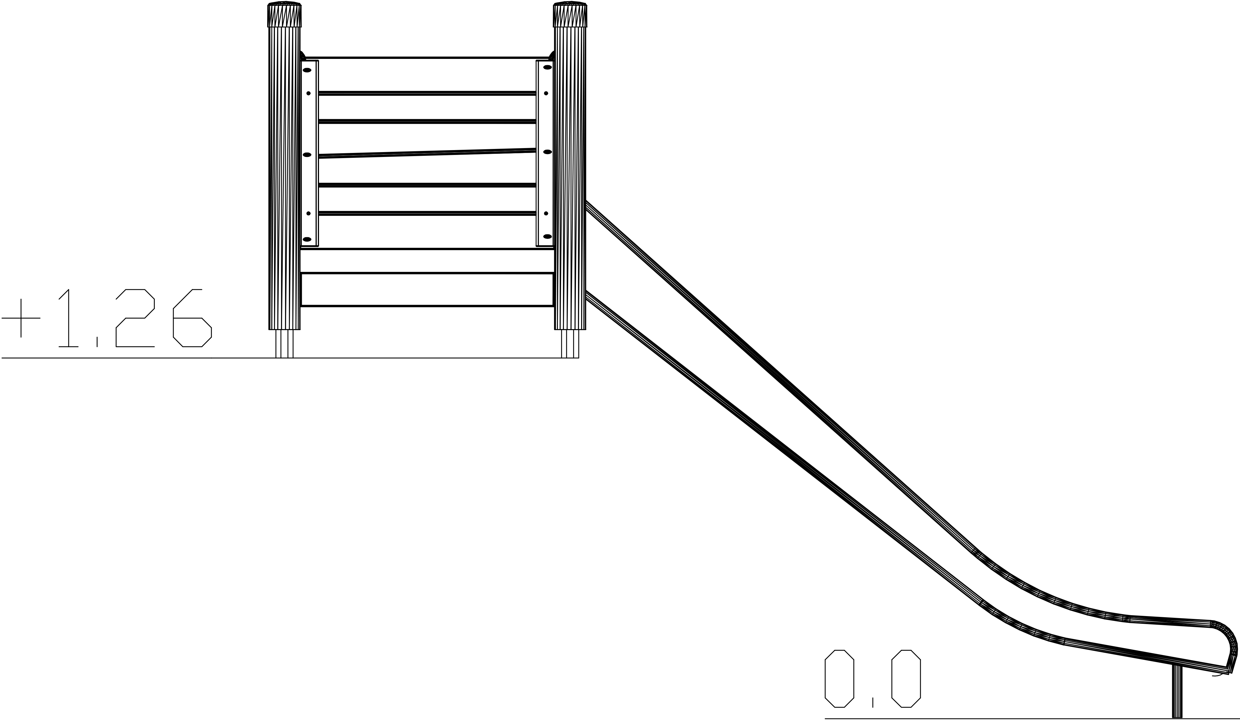 Tobogán de terraplén Galax 1,5m