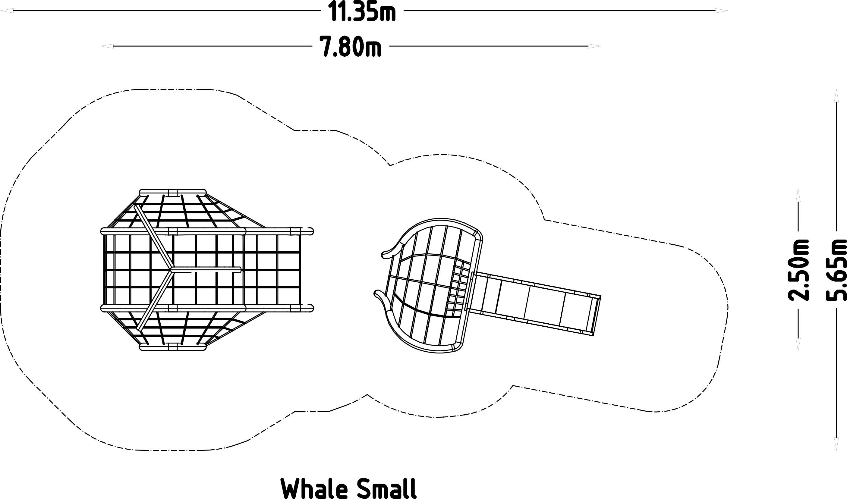 Climbing Net Whale (S)