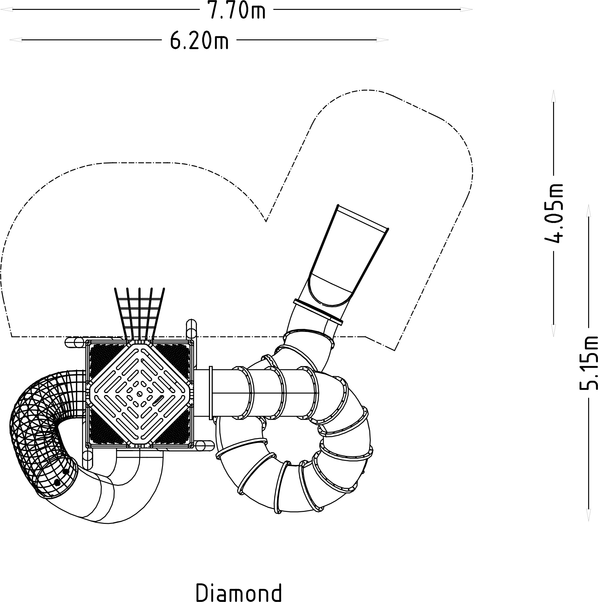 Rete da arrampicata Diamond