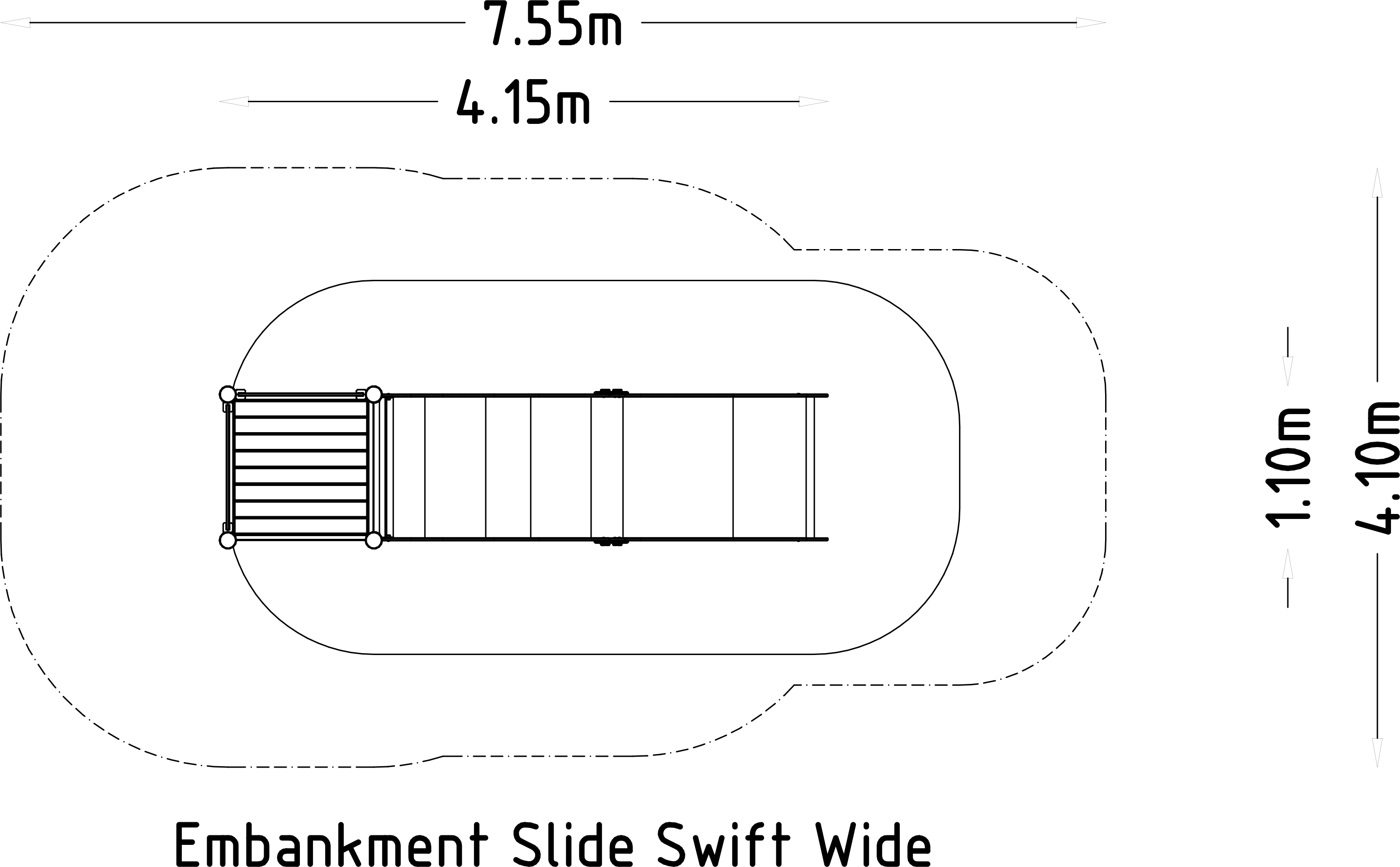 Skred på fyllingen Swift Wide