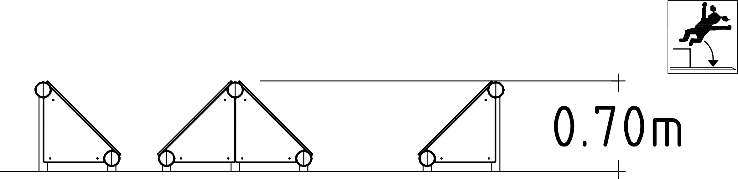 障害物コース忍者ステップ