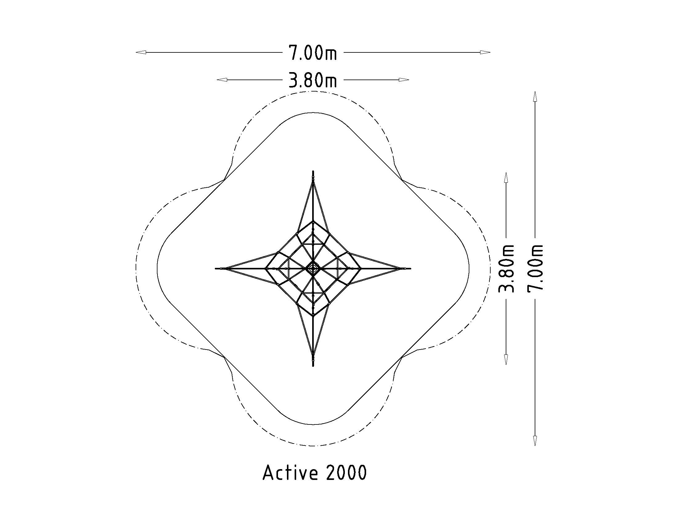 Mászóhálózat Aktív 2000