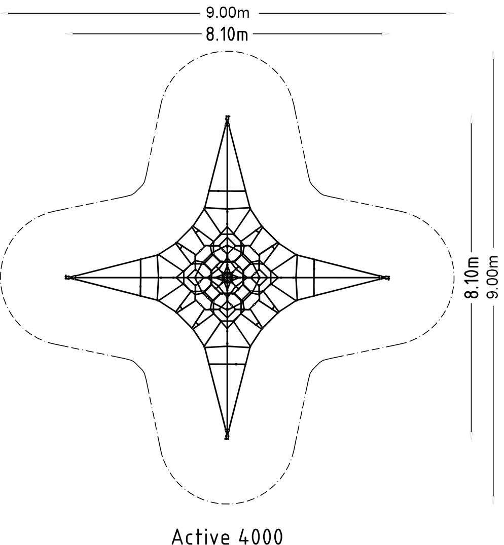 Kāpšanas tīkls Active 4000