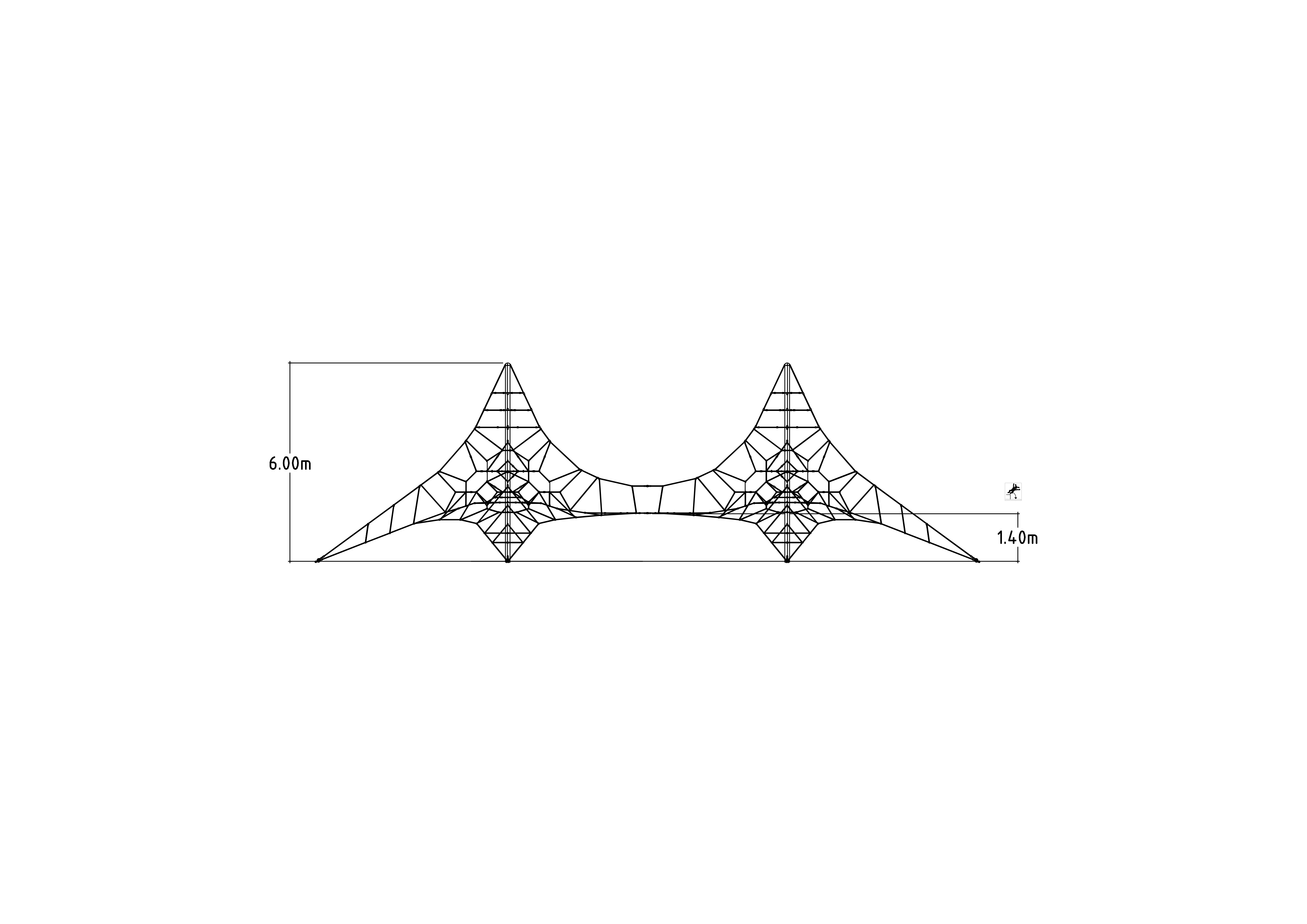 Rete da arrampicata Twin Active 6000