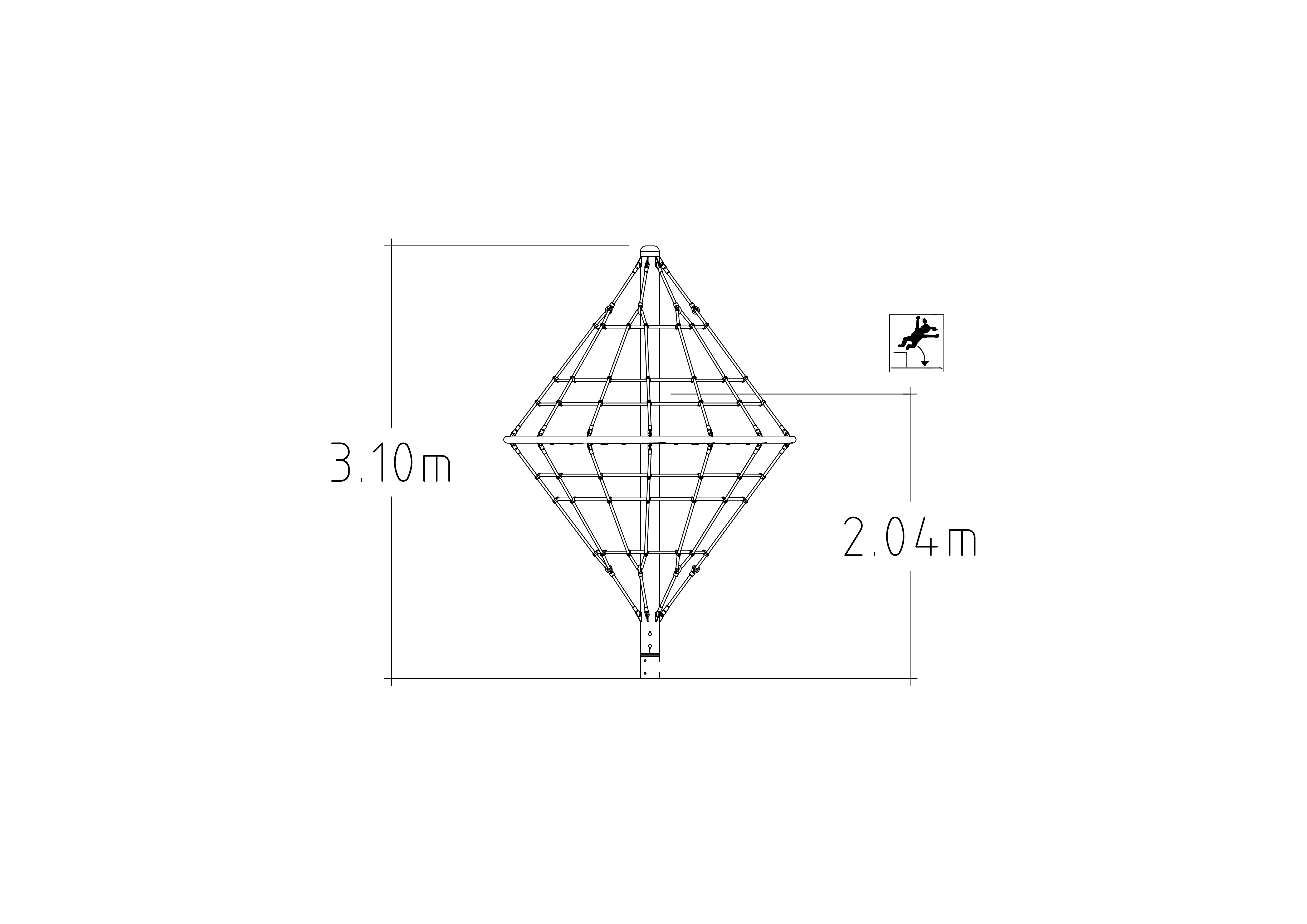 Kreisverkehr Diamond Cone Climb