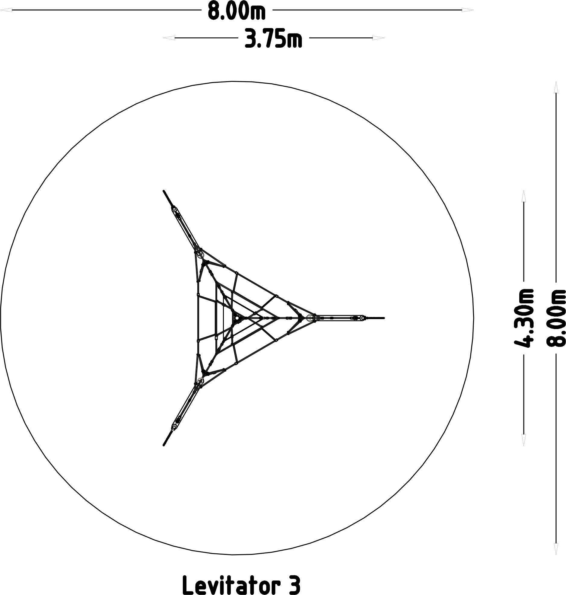 Kletternetz Levitator 3