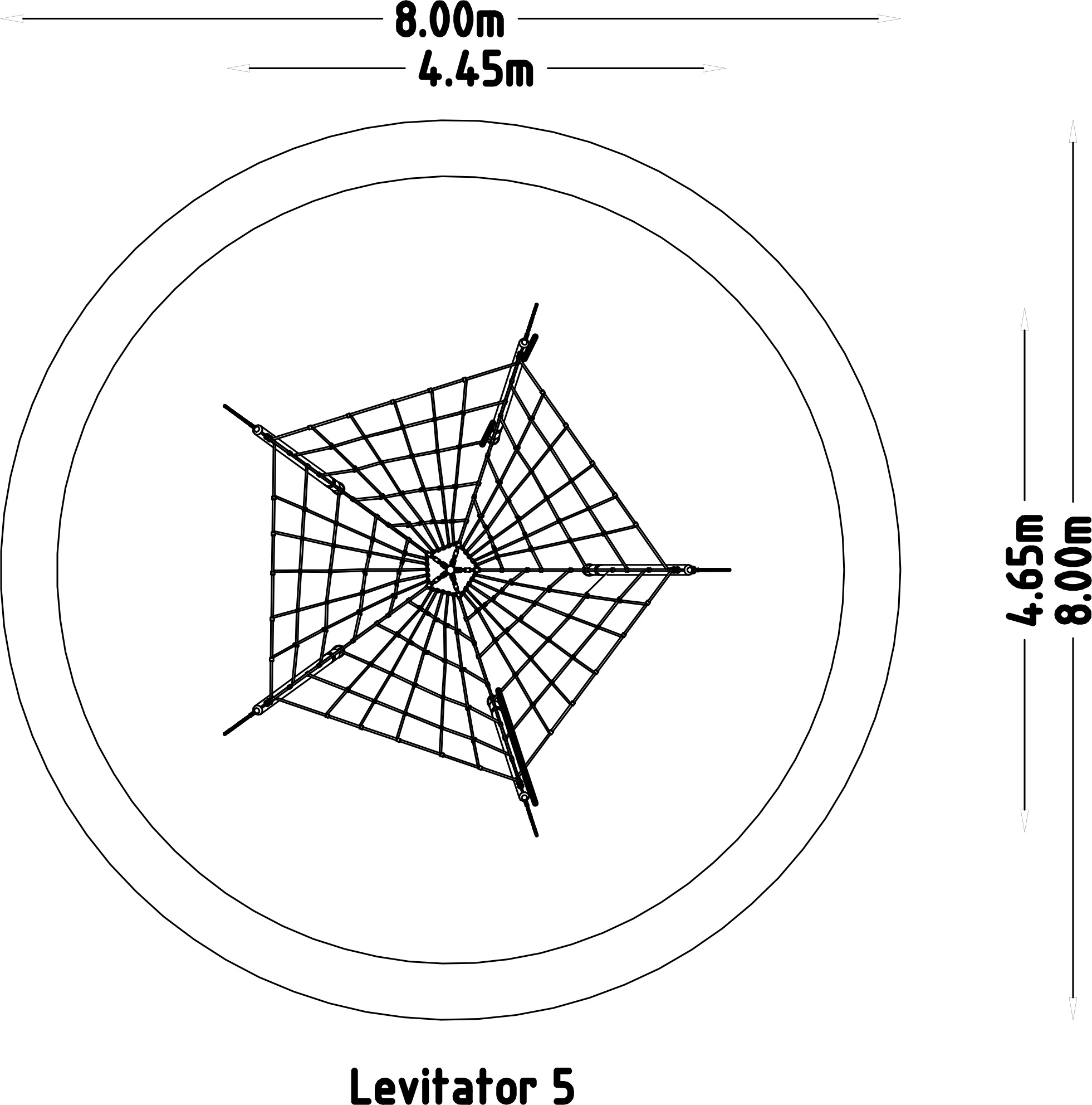 Rete da arrampicata Levitatore 5