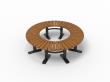 Bench Curved 360° Sofiero 