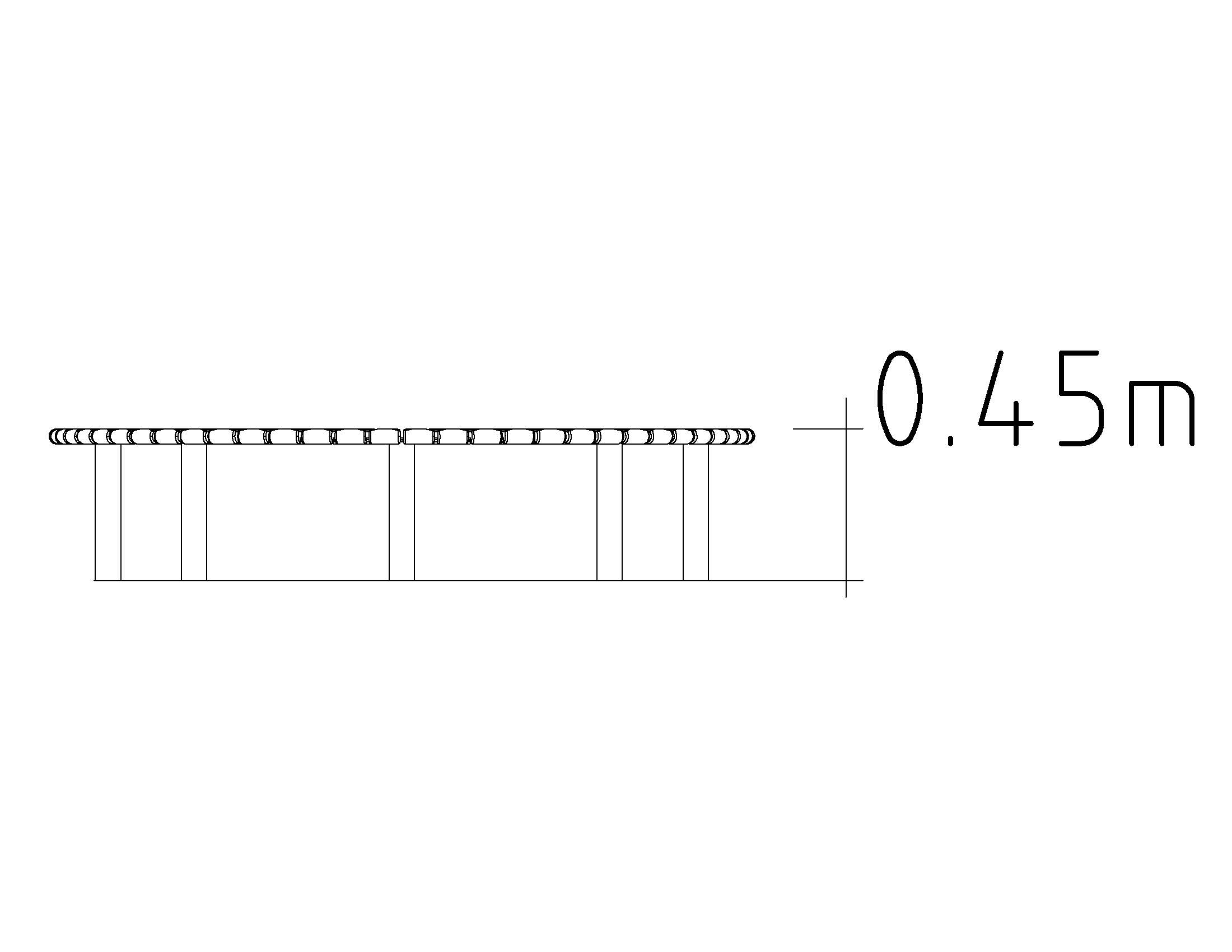 Bench Curved 360° Sofiero 