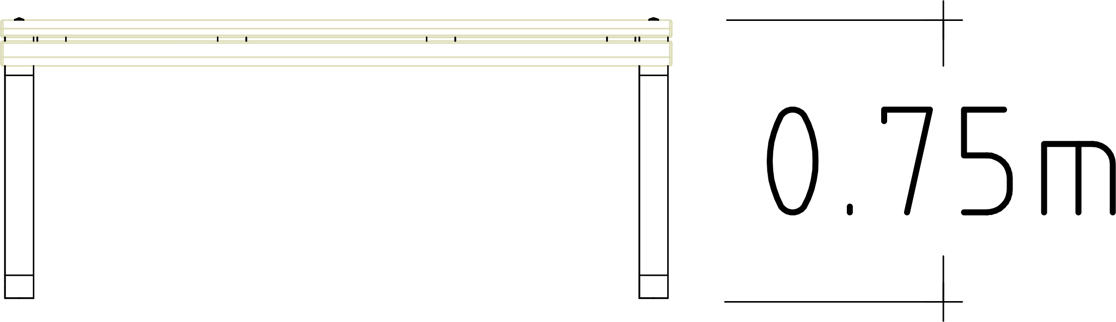 Narrow Table Rosenlund 