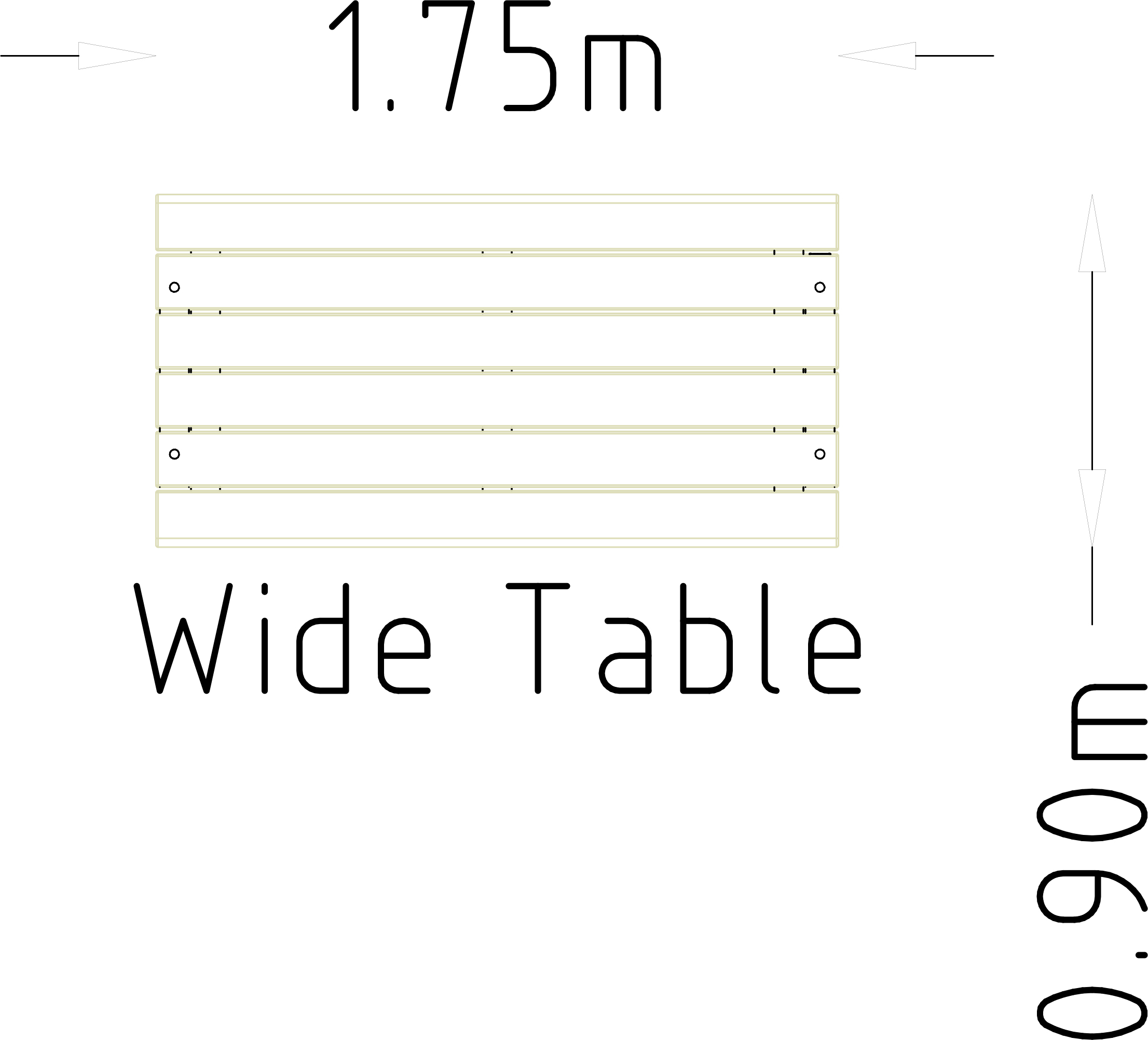 Wide Table Rosenlund 