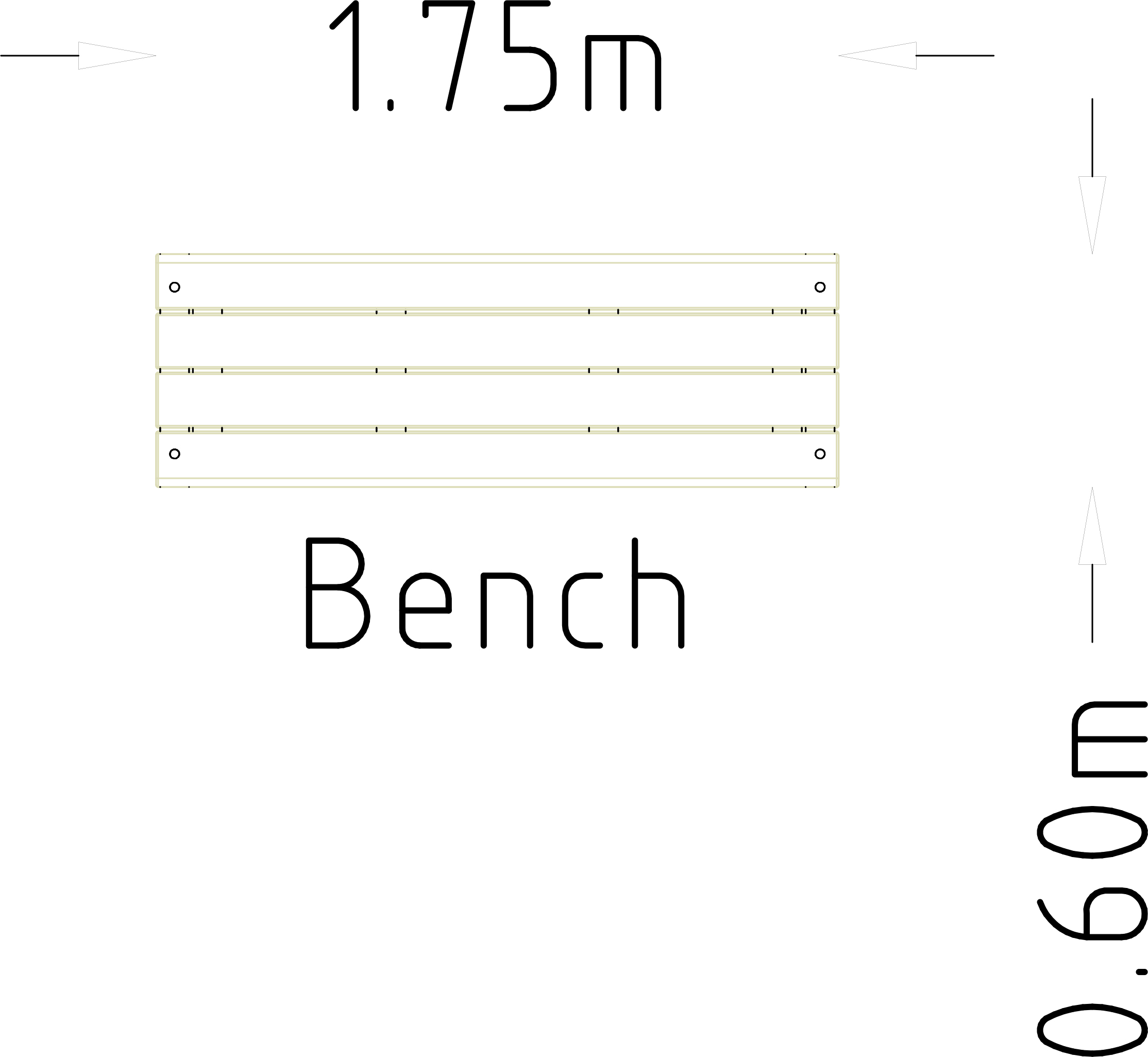 Banc de parc Rosenlund 