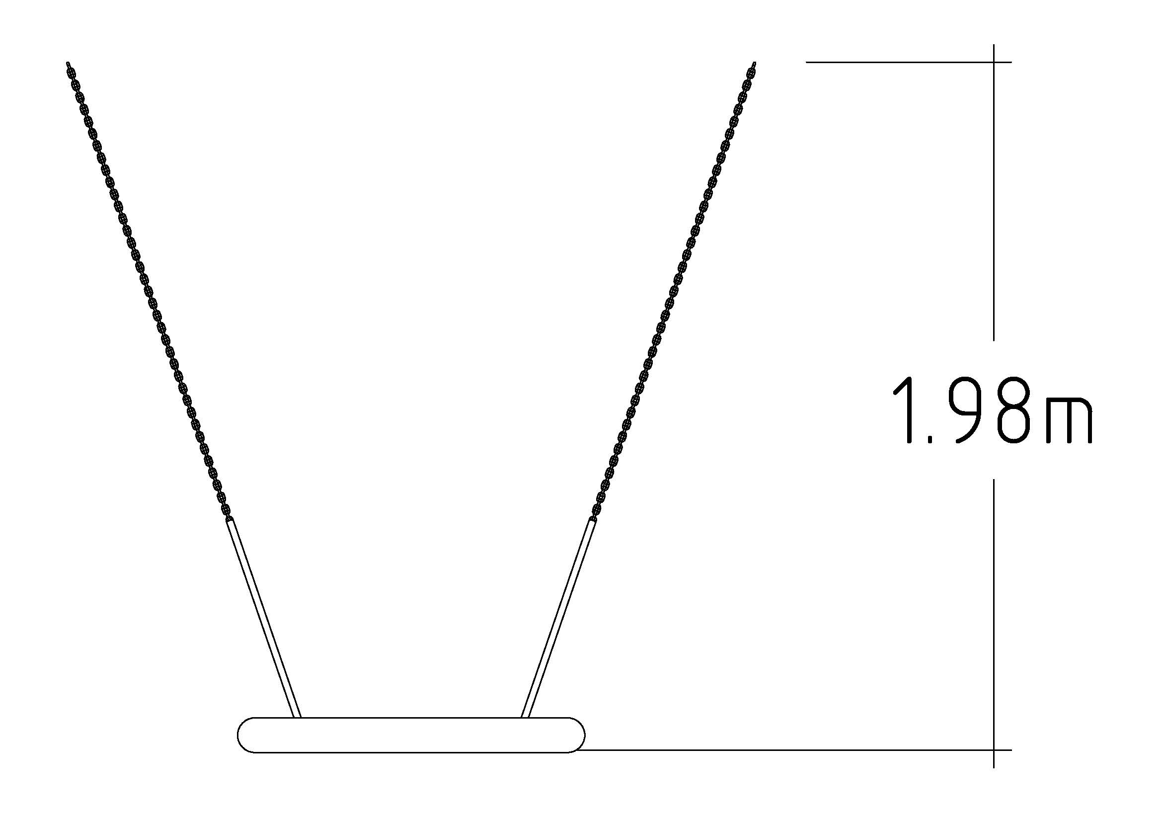 Asiento abatible Nestor Ø1000 mm