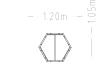 Module de base hexagonale Rosenlund (L)