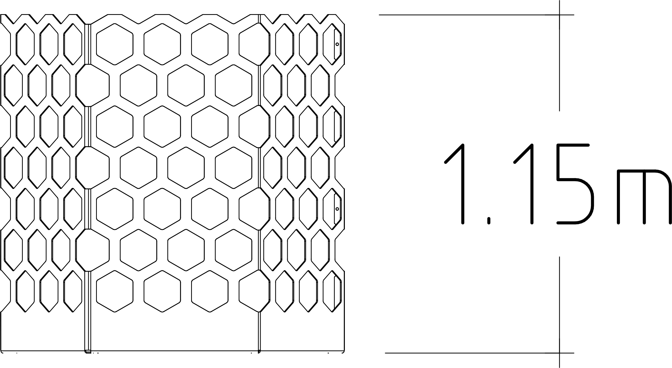 Kuusnurkne trellis Rosenlund (L)