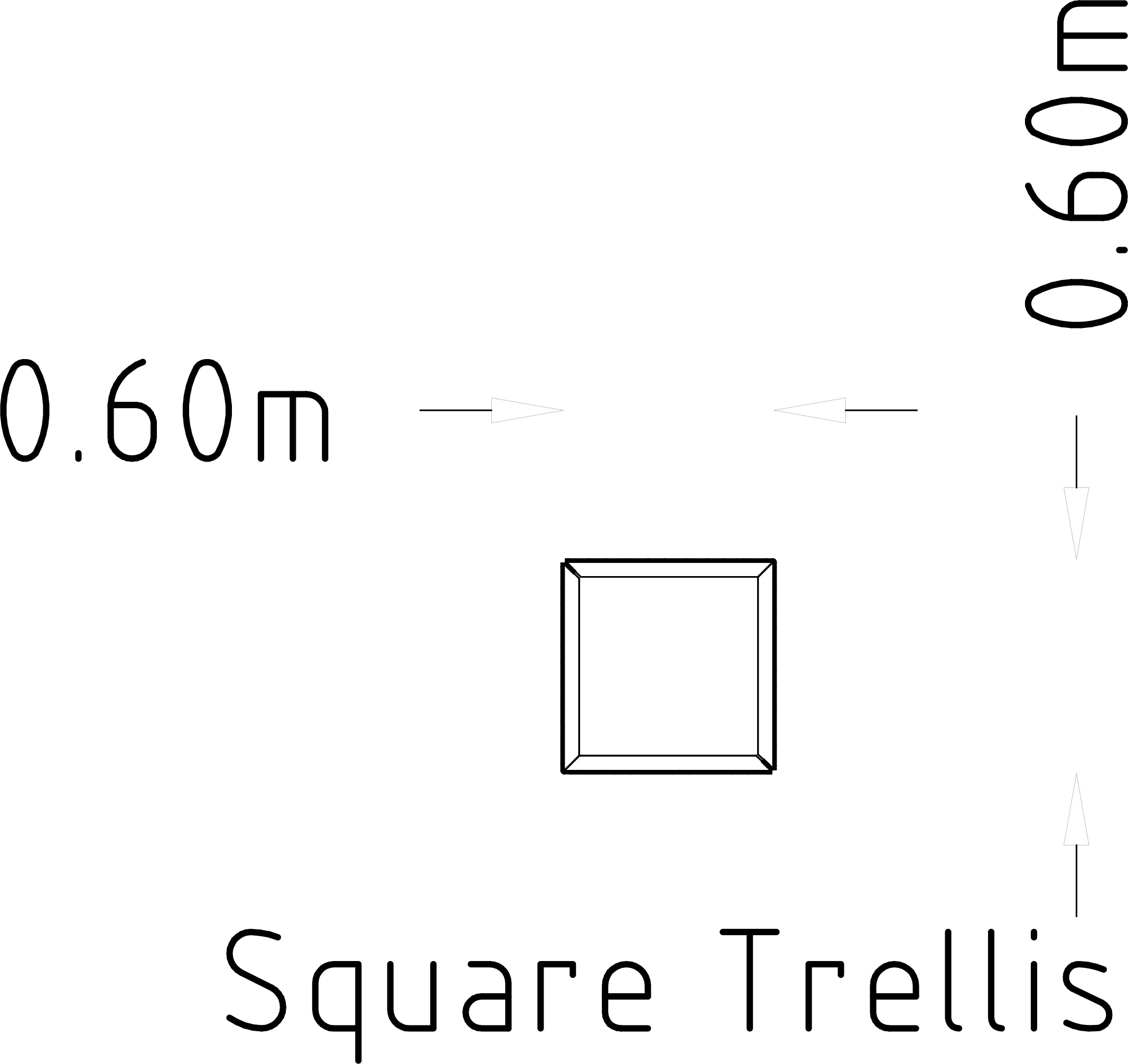 Traliccio quadrato Rosenlund