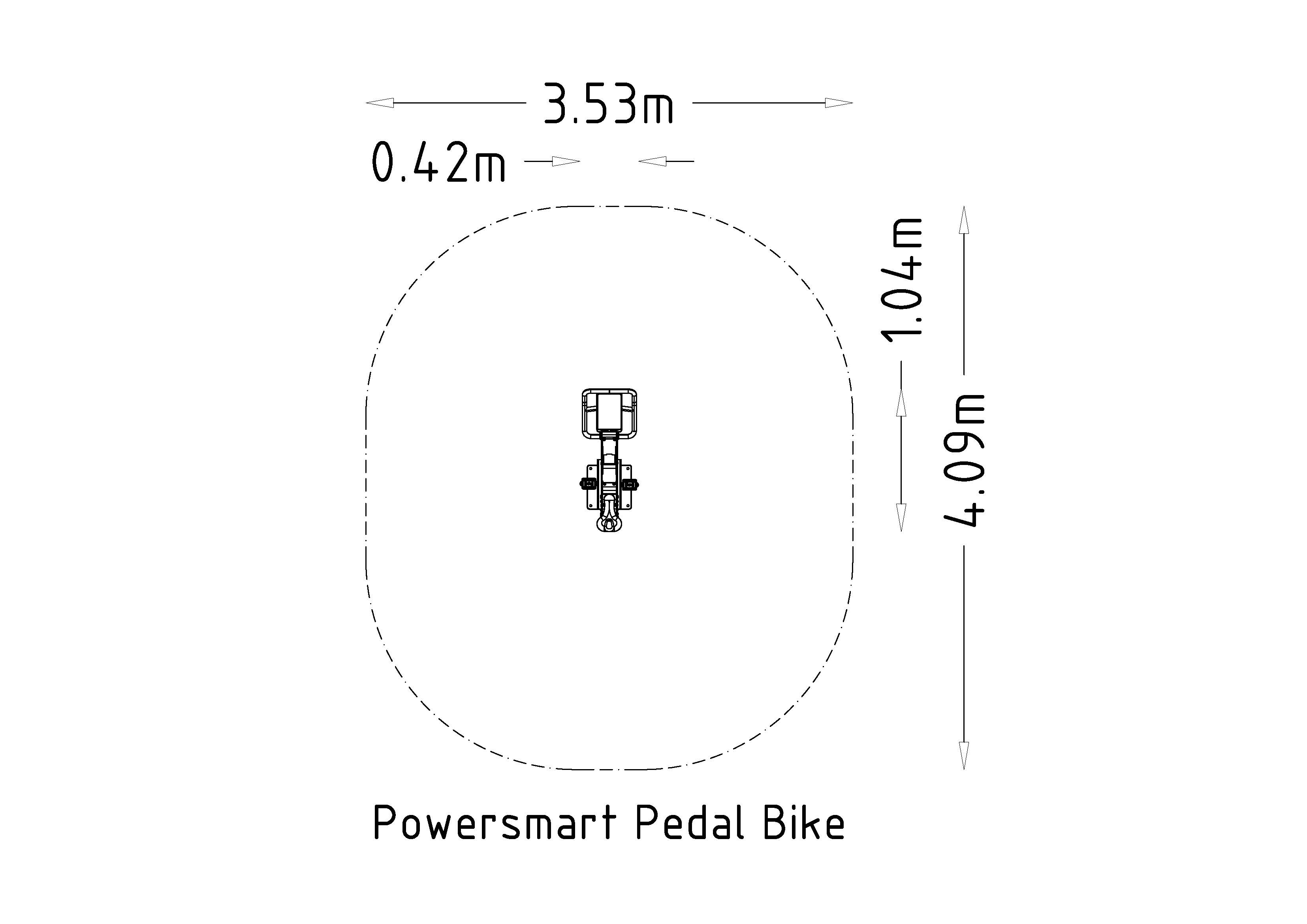 Bicicleta de pedales TGO PowerSmart