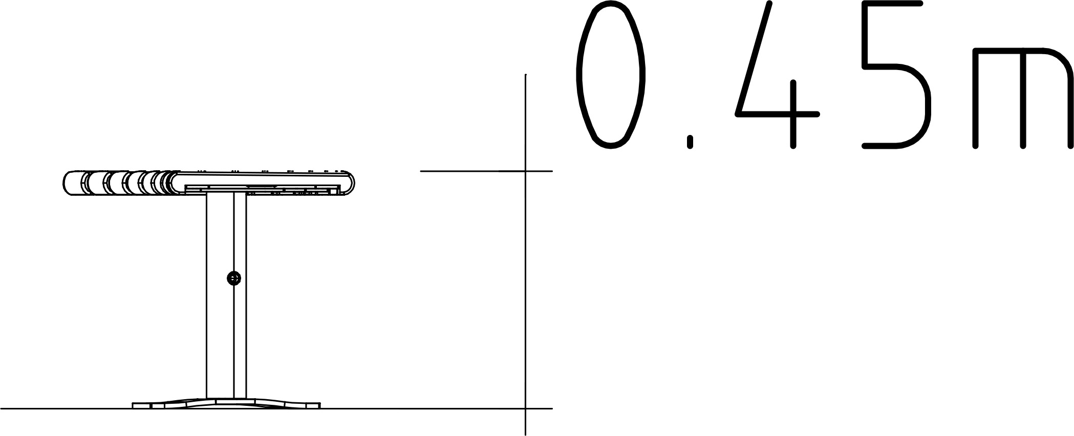 Hocker Modul 45° Ø1400 Sofiero