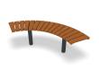 Park Bench Curved 90° Sofiero 