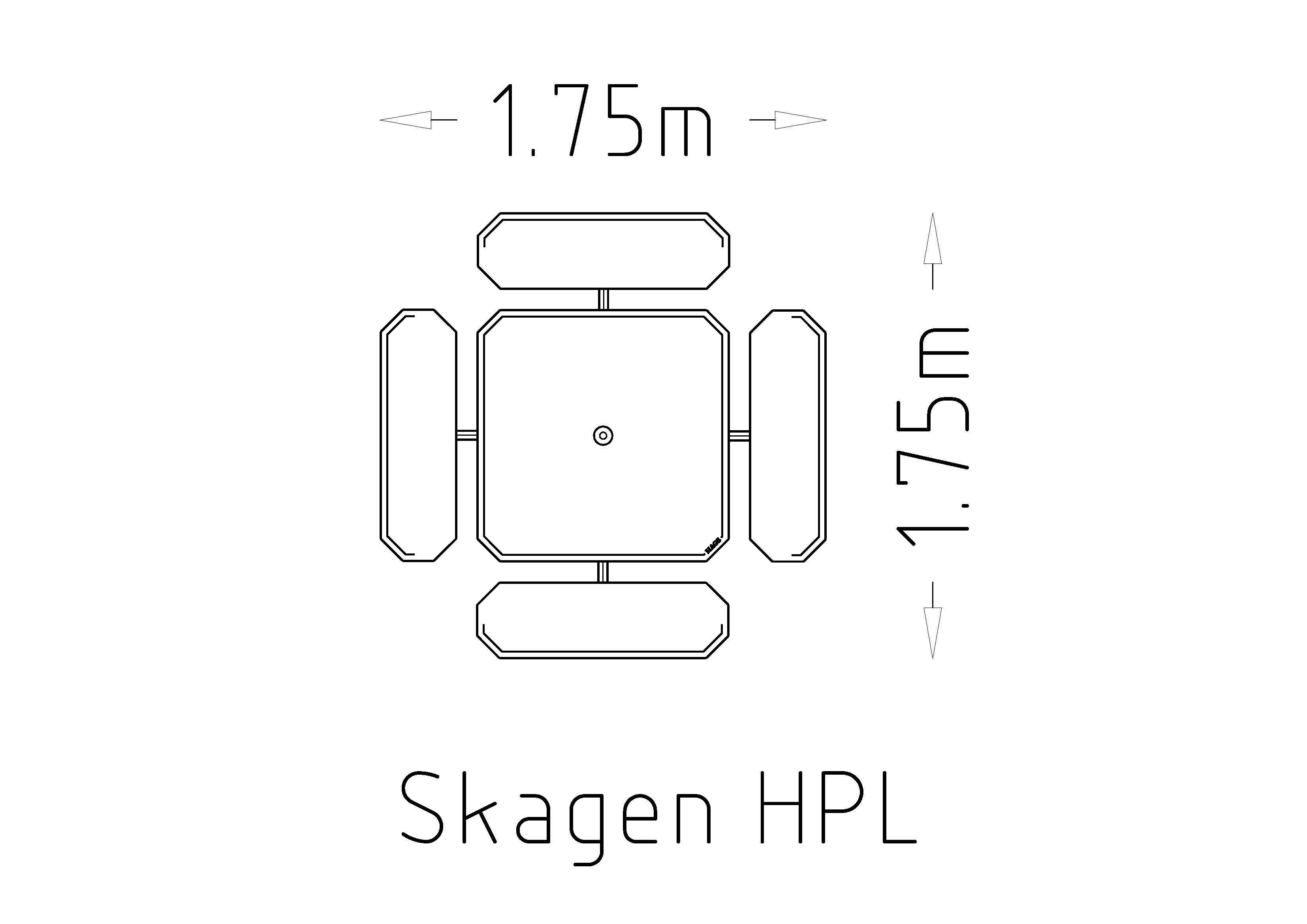 Mesa de picnic Skagen