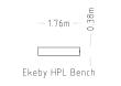 公园长椅 Ekeby HPL