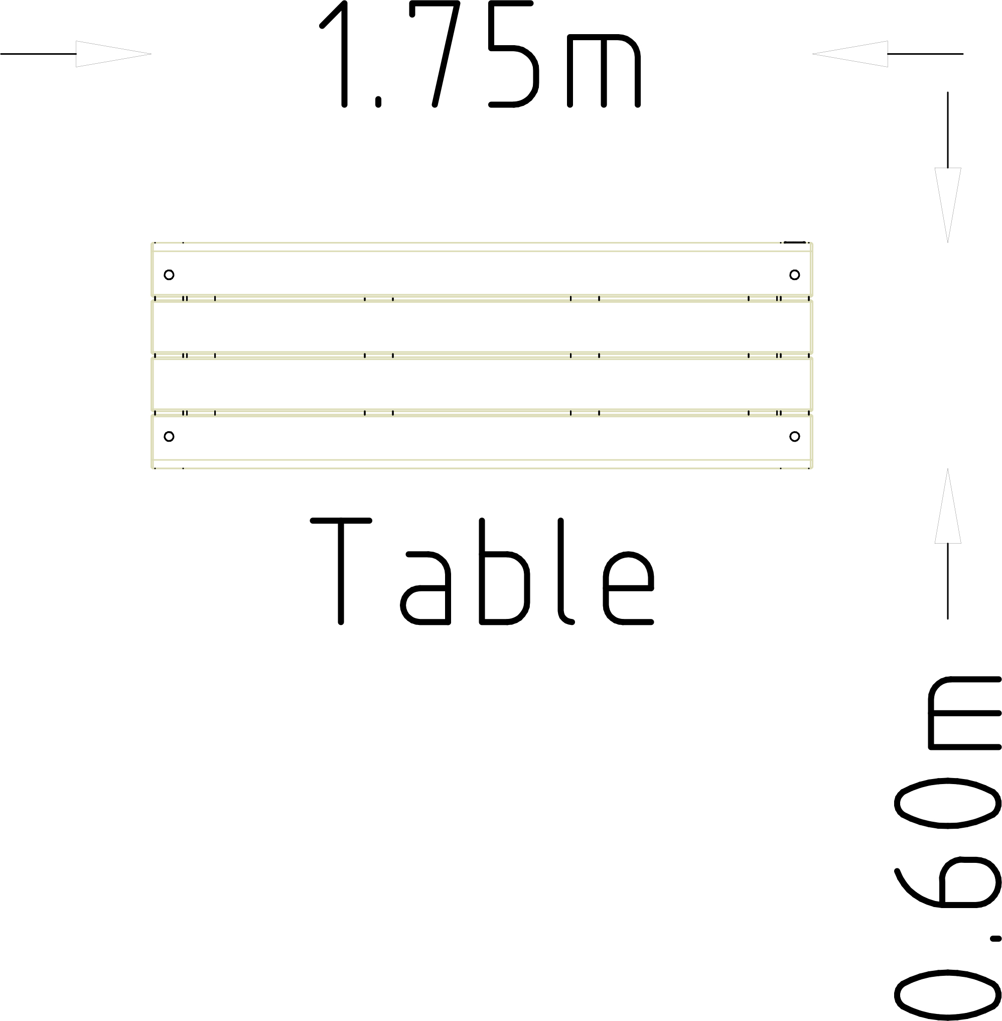 Rosenlund Narrow Table