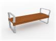 Park Bench Rosenlund w Armrests