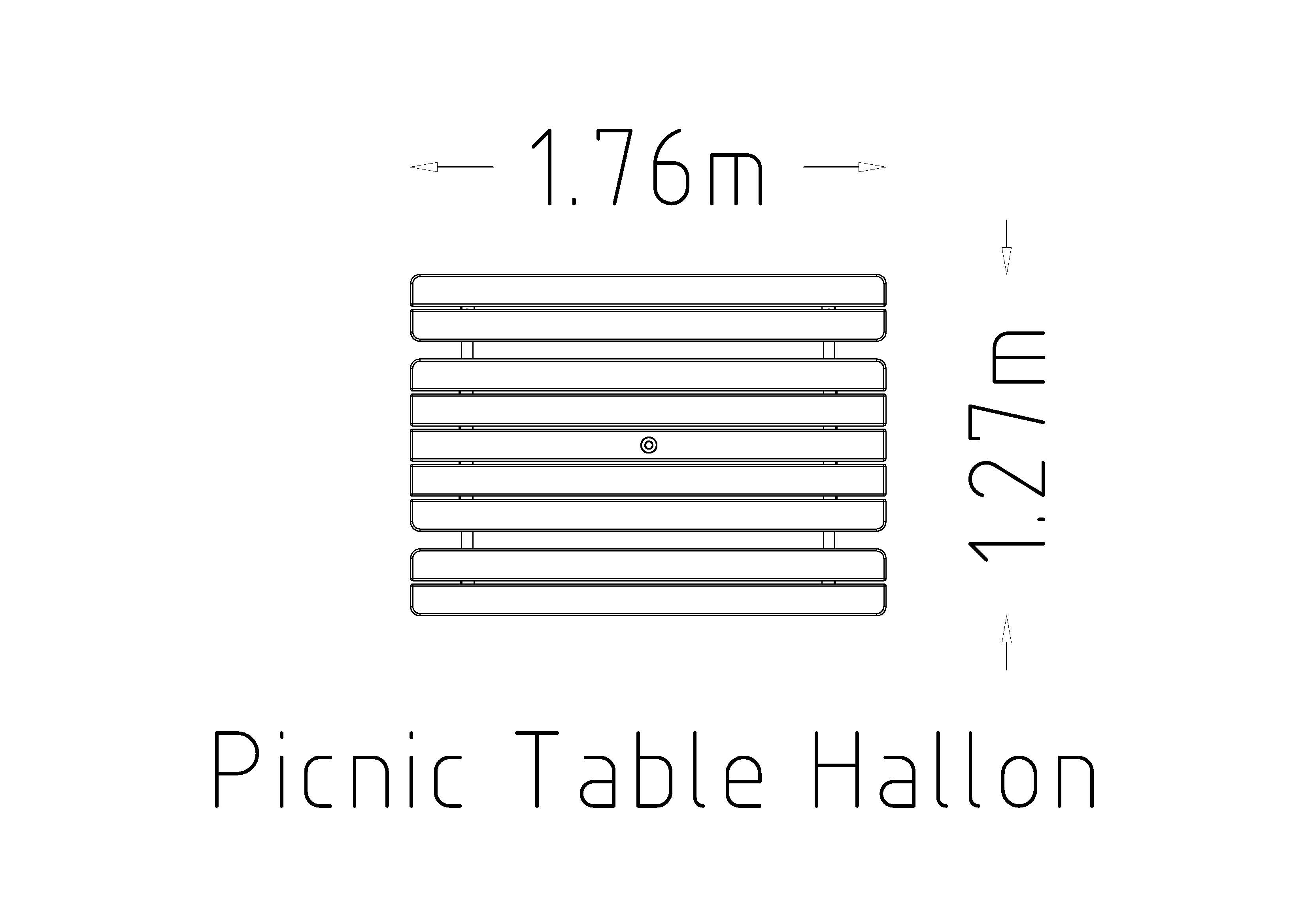 Picnic Table Hallon