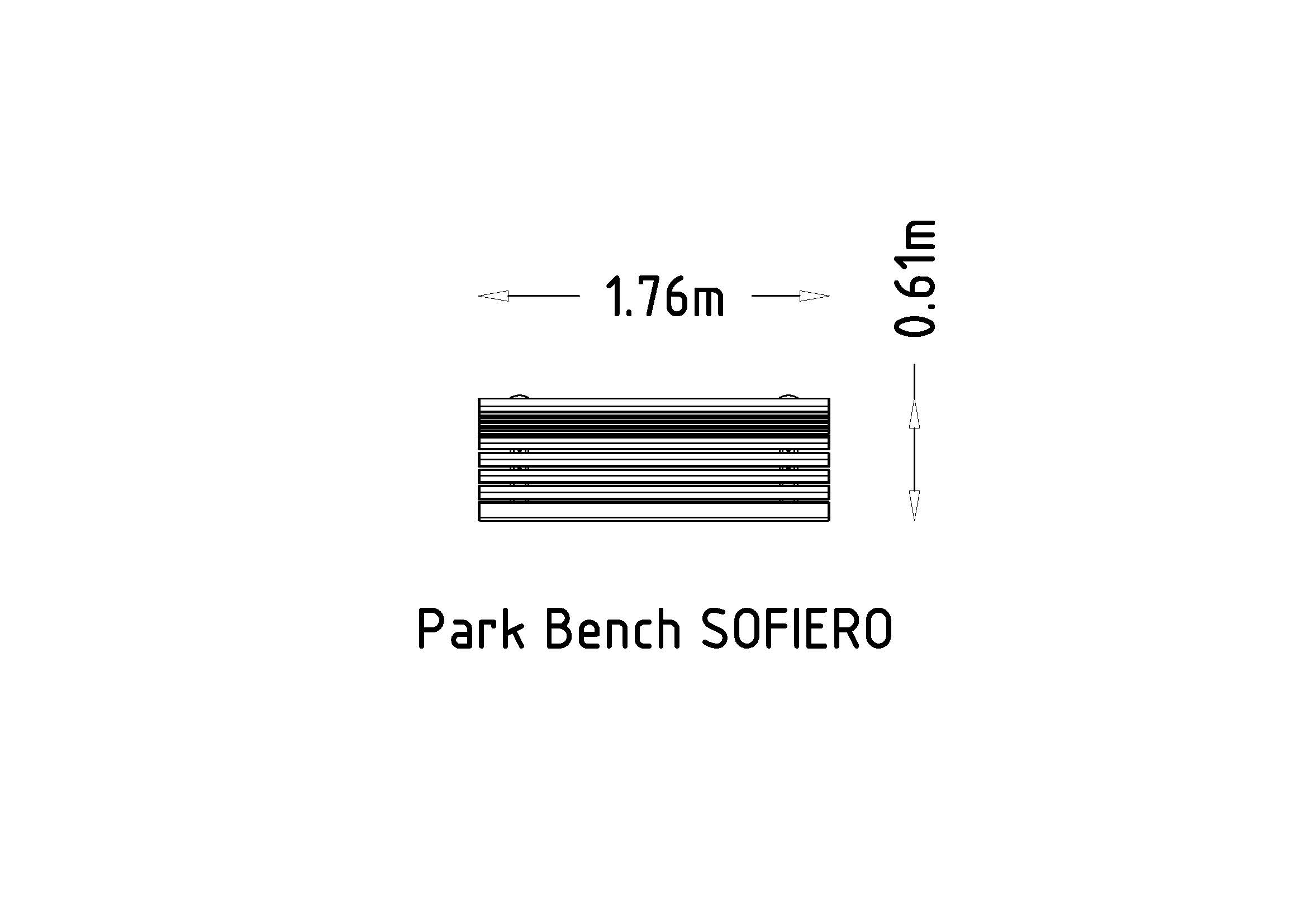 Park lavička Sofiero
